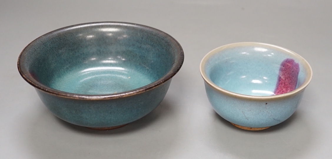 Two Chinese Jun-type bowls